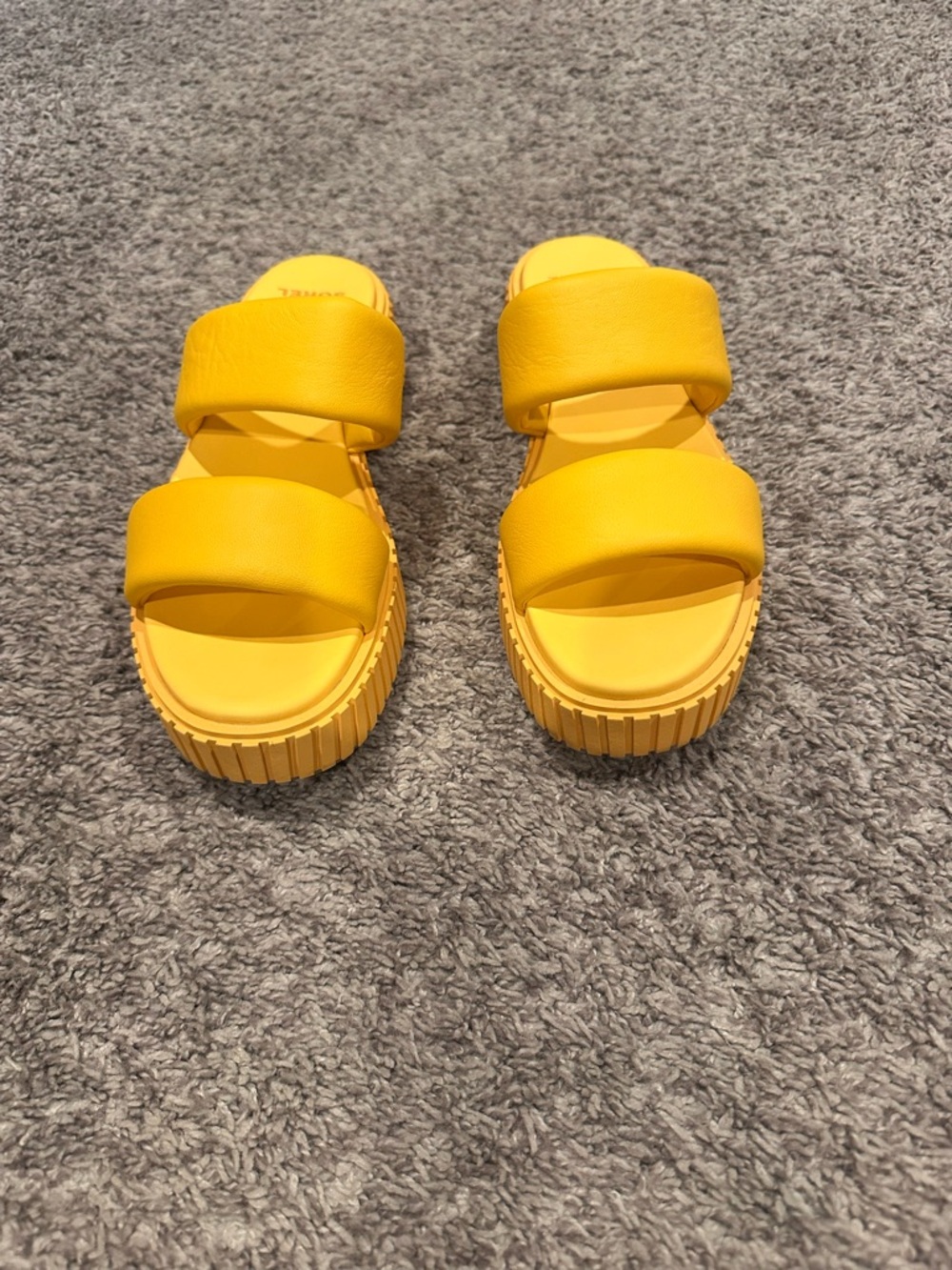 Sorel Ona Streetworks Slide Mid Sandals Women's Size 7.5 - Yellow Rayl